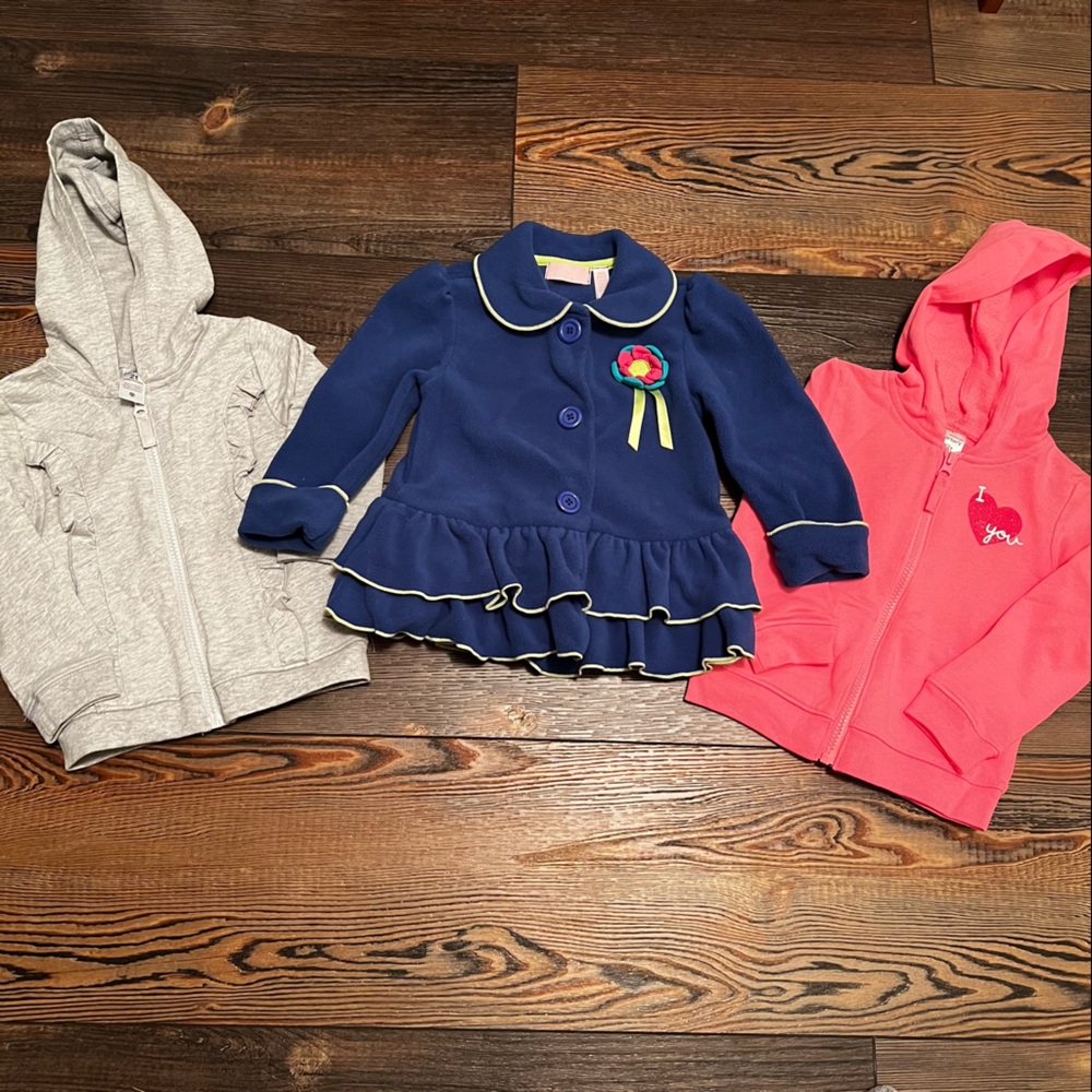 Bundle of 3 Girls Sweaters - 2T